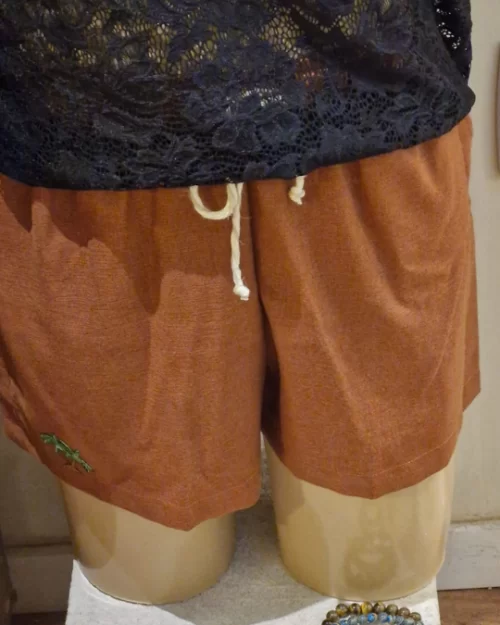 SHORT DE LINHO TELHA
