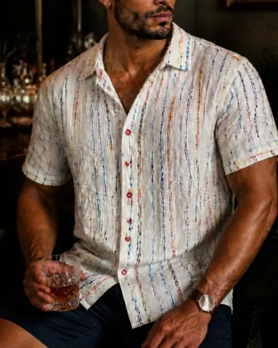 CAMISA DE ALGODÃO DETALHE BORDADO