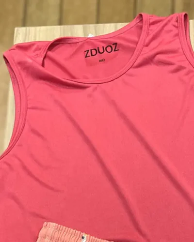 Camiseta-em-elastano Rosa