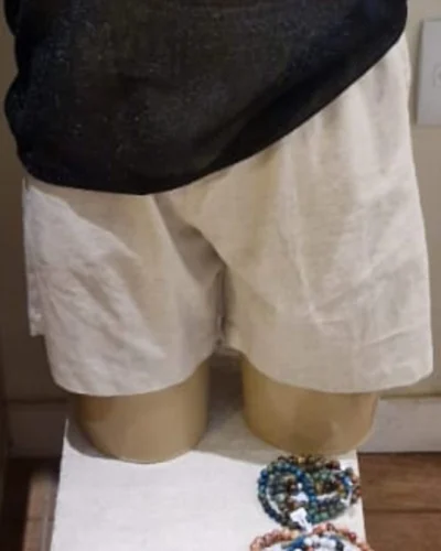 SHORT DE LINHO COM ELASTANO