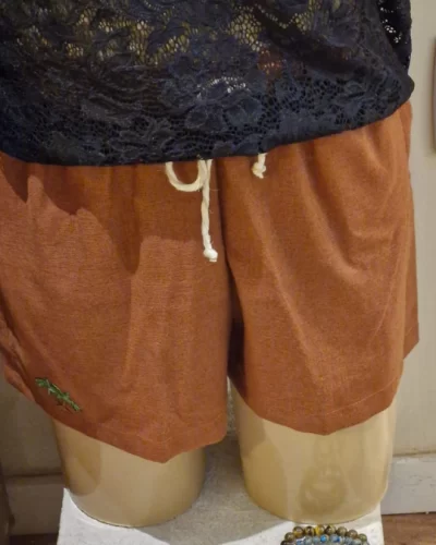 SHORT DE LINHO TELHA