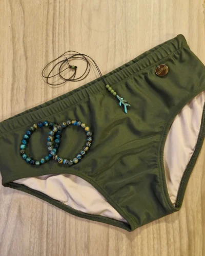 Sunga de Praia Verde Militar